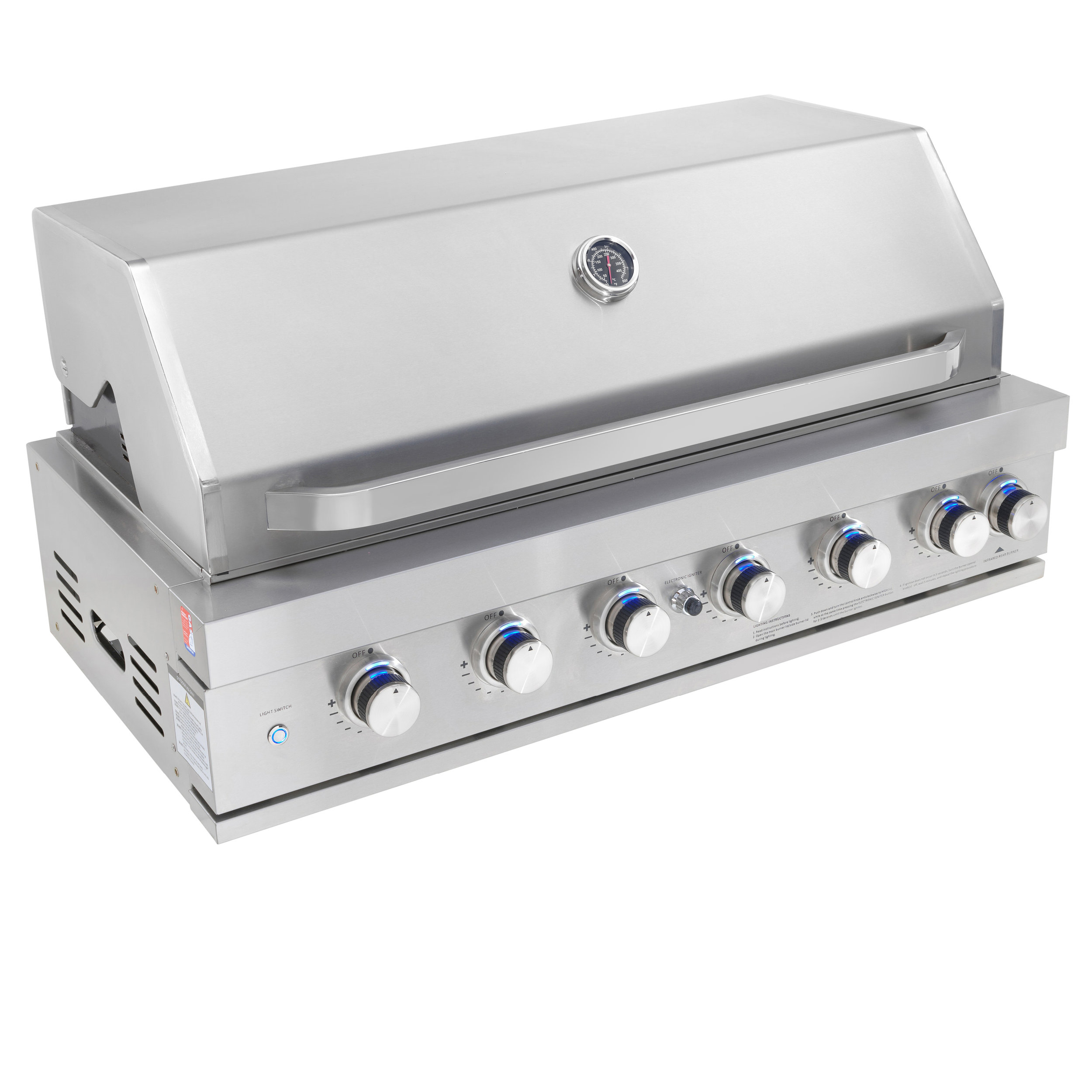 InAlto 6 Burner Built-In Barbecue Grill IBBQB16B